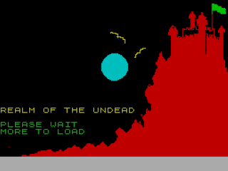 Realm of the Undead title screen for ZX Spectrum